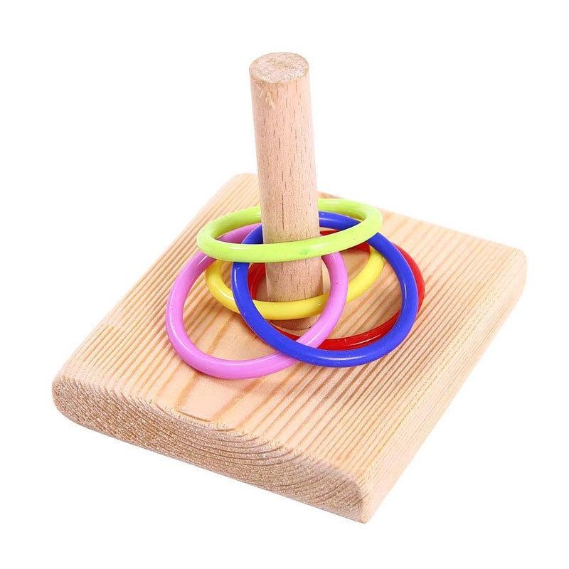 새 훈련 반지 장난감 앵무새 교육 장난감 훈련 대화 형 - Gymnastic Ring Wood 리뷰 및 가격