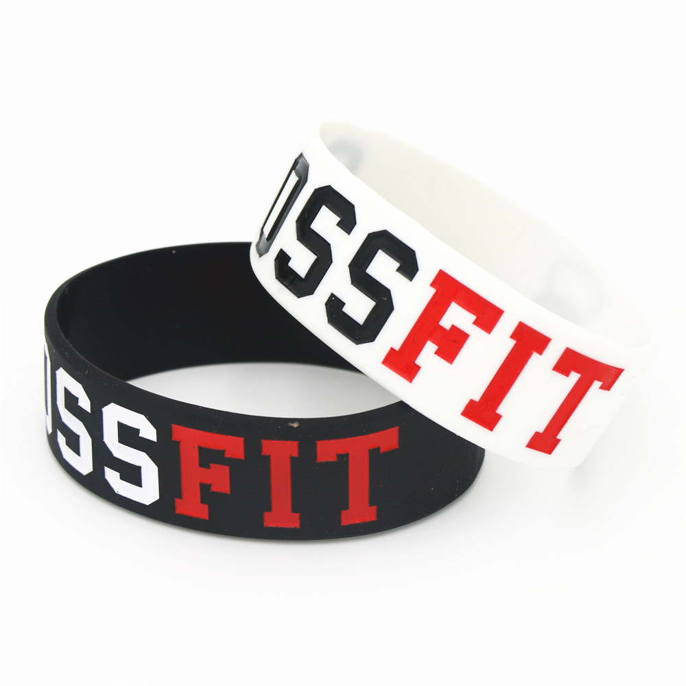 새로운 패션 쥬얼리 크로스핏 팔찌, 블랙 화이트 실리콘 - Crossfit Ga 리뷰 및 가격